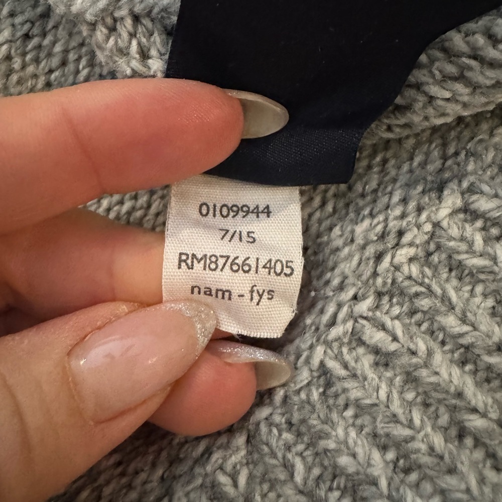 TOMMY HILFIGER Heather Gray Cable Knit Women's Sweater (XS) - Picture 8 of 9
